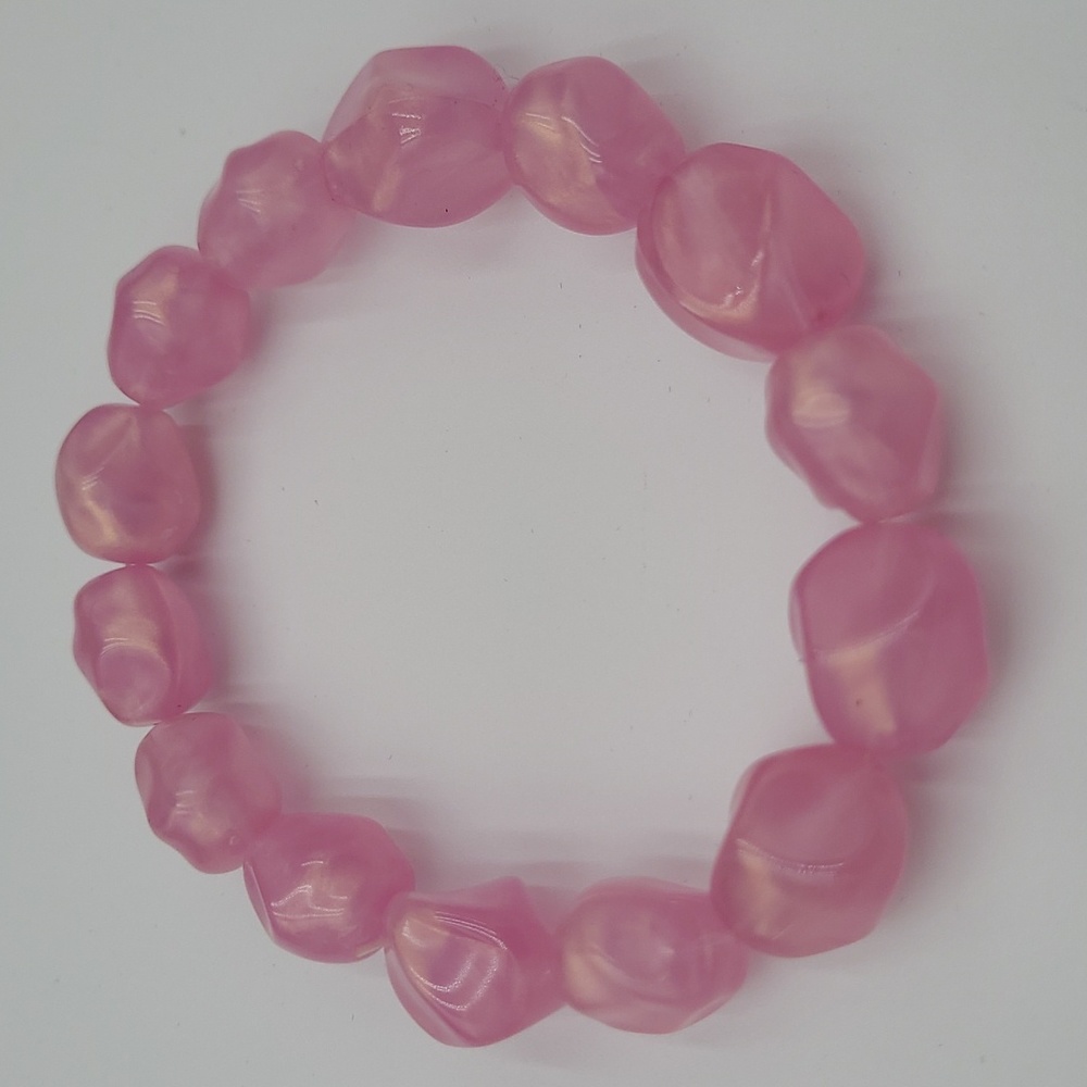 Bubblegum Chunky Bead Bracelet